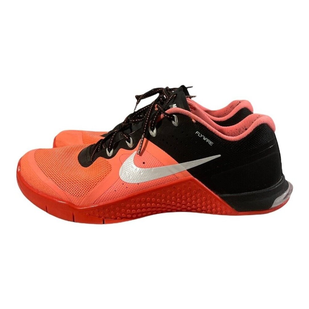 Nike Metcon 2 Flywire Training Shoes Womens Mango/Black 821913-800 Size 9.5 PIB